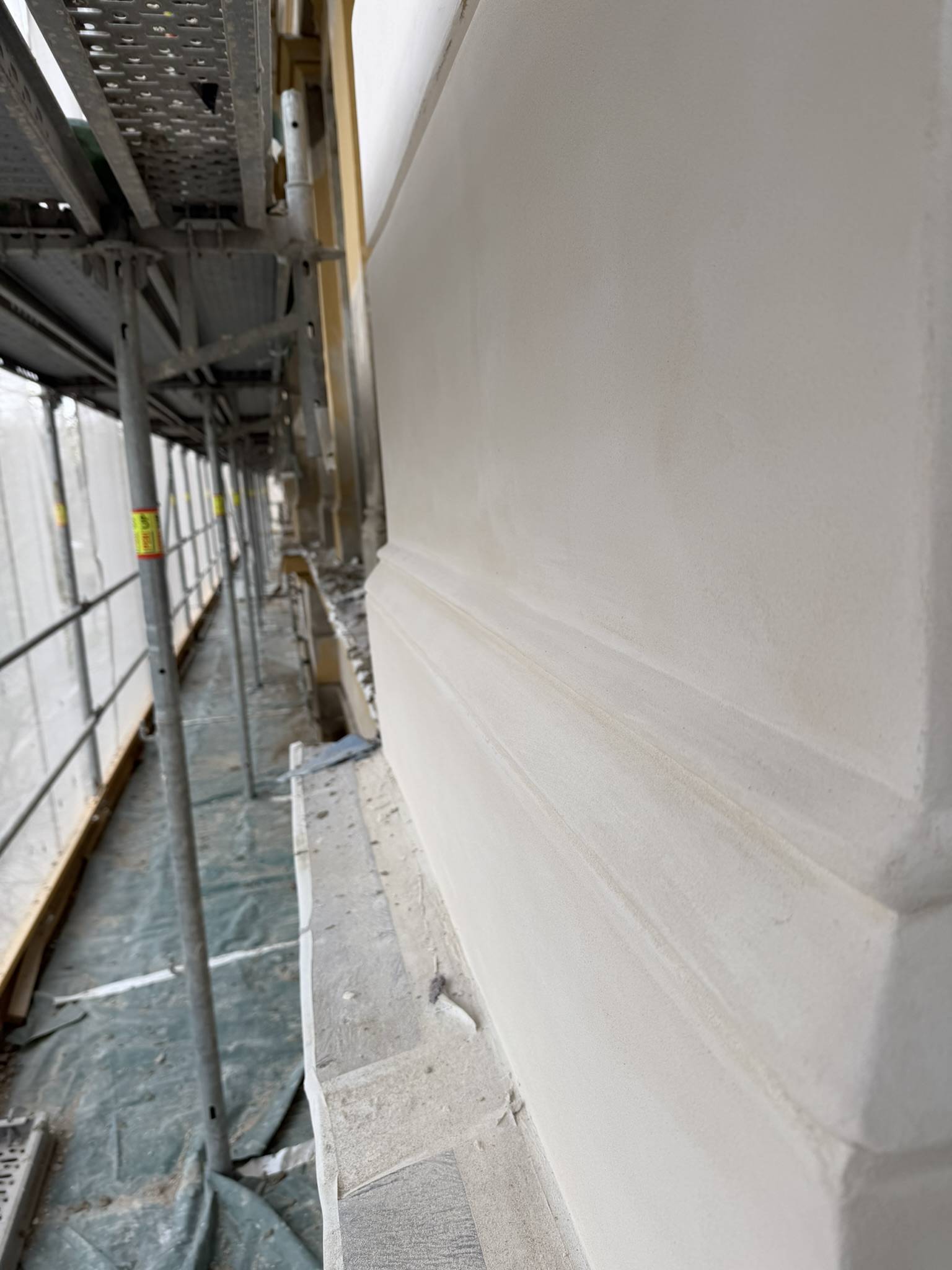 Sockelprofil fertig verputzt